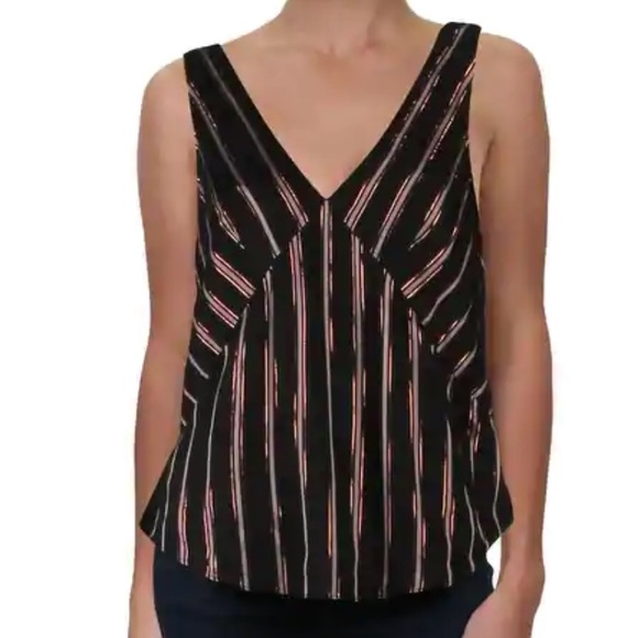 Rachel Roy rose gold stripes blouse tank top - Picture 5 of 5